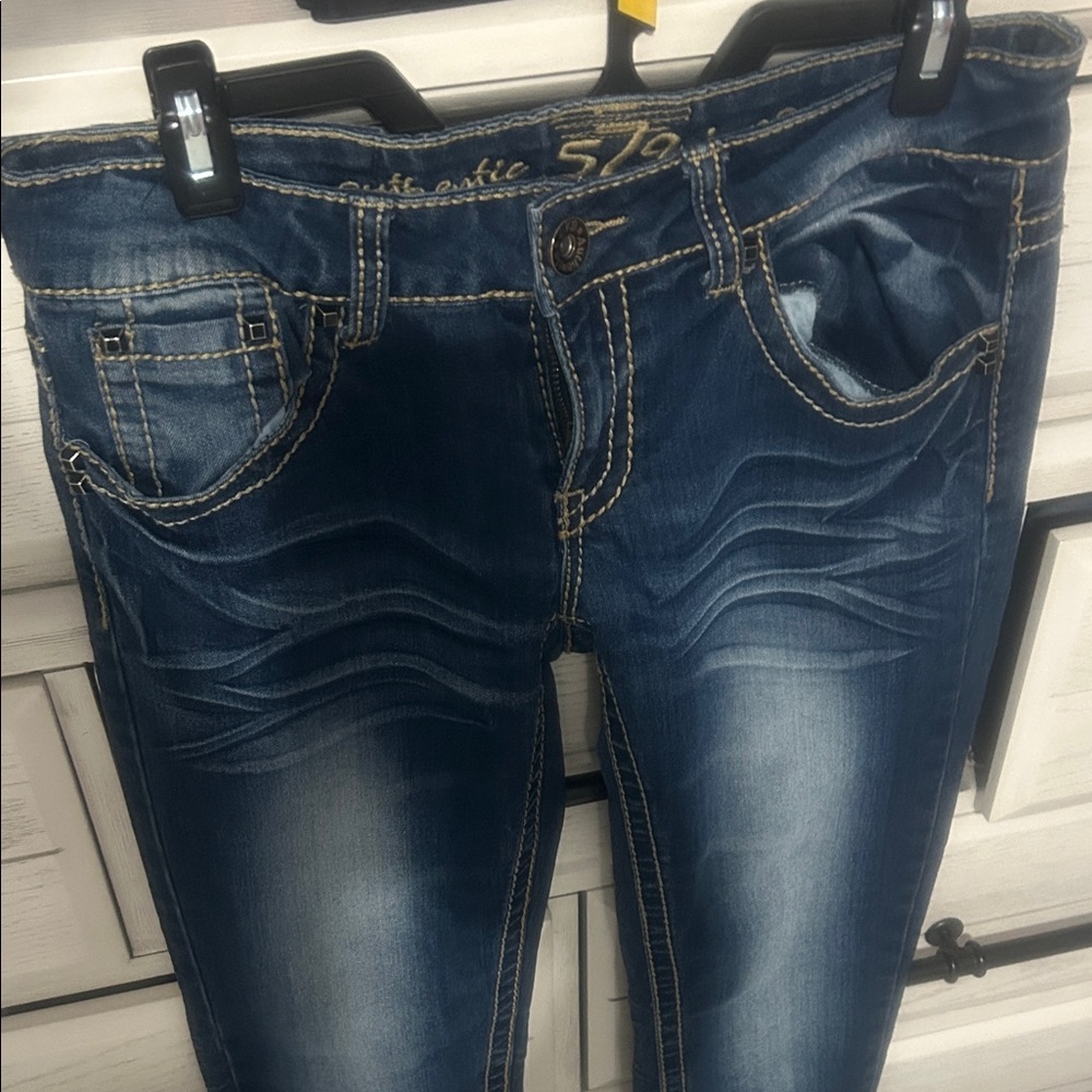 579 Dark Blue Skinny Jeans for Women